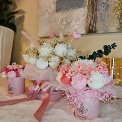 Ramos en caja redonda