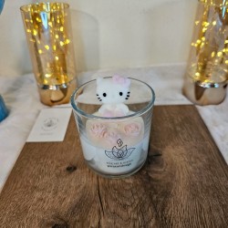 Vaso Hello Kitty con corazones