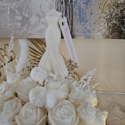 Ramo de Velas "Novia Blanca" – Edición Especial para Bodas