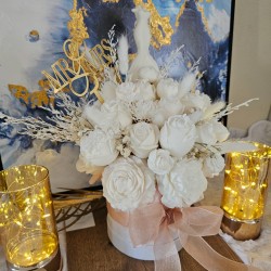 Ramo de Velas "Novia Blanca" – Edición Especial para Bodas