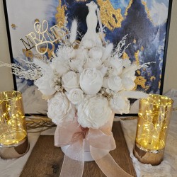 Ramo de Velas "Novia Blanca" – Edición Especial para Bodas