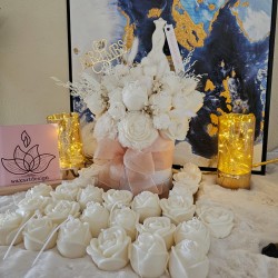 Pack "Novia Blanca" con 24 Rosas – Edición Especial para Bodas