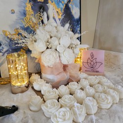 Pack "Novia Blanca" con 24 Rosas – Edición Especial para Bodas