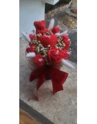 Ramo de velas en caja redonda | Creación artesanal en cera – Wax Art Design