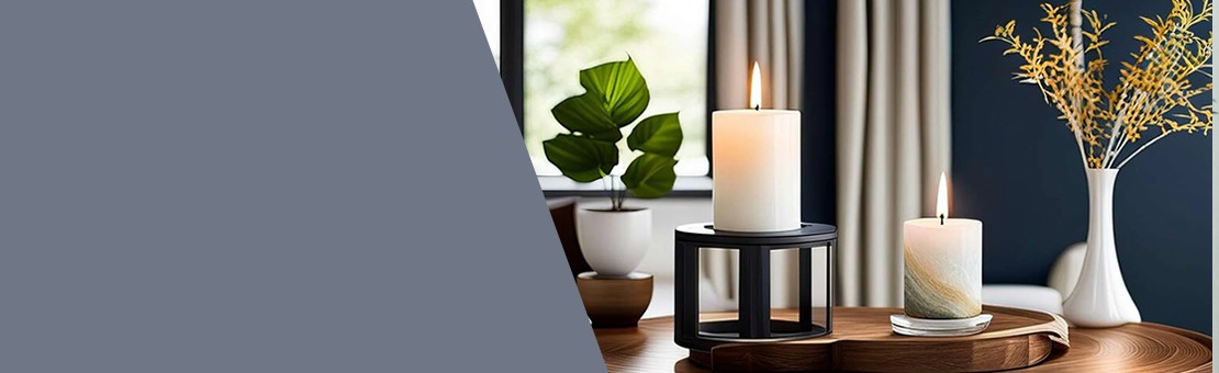 Velas en Ramo de Flores